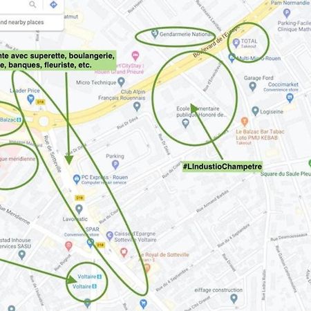 #Lindustriochampetre Free Parking, Bien Situe, Spacieux, Proche Clinique Rouen Eksteriør bilde