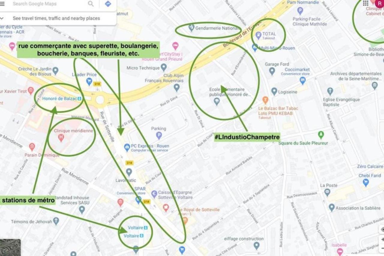 #Lindustriochampetre Free Parking, Bien Situe, Spacieux, Proche Clinique Rouen Eksteriør bilde